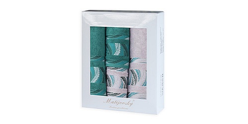 Dárkové balení ručníků Tana Green světlá 4 ks