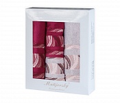 Dárkové balení ručníků Tana Violet fialová 4 ks